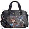 Image de Anekke - Sac de voyage pour femme - Sac de voyage en similicuir avec 2 poignées et fermeture éclair contemporaine - Accessoires et accessoires pour femme - Dimensions : 45 x 33 x 22 cm, multicolore