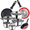 Image de San Ignacio Set de batterie de cuisine 8 pièces + 3 poêles 16/20/24 cm SAN IGNACIO