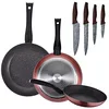 Image de Lot de 3 Saisons Ø20/24 et 28 cm + Set de 4 couteaux en acier inoxydable