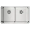 Image de Teka Évier de cuisine en acier inoxydable avec double cuve Linea RS15 2B 740 3½ W/OVF SP-115030007 Gris