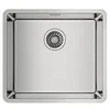 Image de TEKA Evier bas plan 1 cuve inox 18/10, radio R15, bonde avec valve panier 3½", SilentSmart, profondeur 20 cm, meuble 60 cm, avec accessoires de fixation, modèle Be Linea RS15 45.40