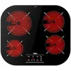 Image de TEKA Plaque vitrocéramique 60 cm, 4 zones High Light, Touch Control avec sécurité, Power Plus, Stop & Go, programmateur 99 min, modèle TCC 64310 TTC BK