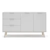 Image de CALICOSY Buffet 2 ports, 3 tiroirs Campus - L140 cm