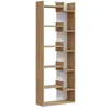 Image de Calicosy Librairie 5 Etagères H162,4 cm - KLAPO - En Panneaux de Particules - Pour Salon, Chambre - L60,5 cm x l22 cm x H162,4 cm
