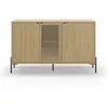 Image de CALICOSY Buffet 3 Portes et Pieds en Métal L120 cm - Inca