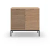 Image de Petit buffet 2 portes et pieds en métal Ariel - L80 cm
