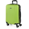 Image de ITACA - Valise Cabine 55x40x20 Rigide Légère à Roulette 4 Roues Pivotantes avec Cadenas à Combinaison Extensible. Bagage Cabine Idéal pour Voyager en Avion Petite Valise Compacte C, Pistache-antraciet
