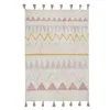 Image de Lorena Canals Tapis Ethnique Lavable en Coton Motif aztèque Bleu 120 x 160 x 30 cm