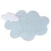 Image de Lorena Canals Tapis Lavable Puffy Dream 100% Coton -Bleu- Blanc- 170x110 cm
