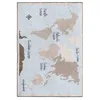 Image de Lorena Canals Tapis Lavable Vintage Map 100% Coton -Multicolore- 140x200 cm