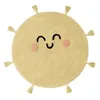 Image de Lorena Canals Tapis Lavable You're My Sunshine - Jaune Clair, Gris foncé, Pêche - 97% Coton 3% Autres fibress Base : Coton recyclé - Ø100 cm