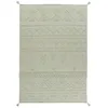 Image de Lorena Canals Tapis Lavable en Machine Tribu Olive 97% Coton 3% Autres Fibres -Vert, Marron- 170x240cm