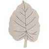 Image de Lorena Canals Tapis Lavable en Machine Monstera Natural 97% Coton 3% Autres Fibres -Beige, Marron- 120x180cm