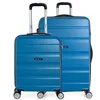 Image de ITACA - Valises. Lot de valise rigides 4 roulettes - Valise grande taille, valise soute avion, bagages pour voyages.Ensemble valise voyage. Verrouillage à combinaison, Blauw