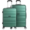 Image de ITACA - Valises. Lot de valise rigides 4 roulettes - Valise grande taille, valise soute avion, bagages pour voyages.Ensemble valise voyage. Verrouillage à combinaison, Acquamarijn