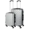Image de ITACA - Valises. Lot de Valise Rigides 4 Roulettes - Valise Grande Taille, Valise soute Avion, Bagages pour Voyages.Ensemble Valise Voyage. Verrouillage à Combinaison, Zilver