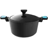 Image de Cecotec Polka Platine 28 Pot Thunder Diamètre 28 cm Aluminium Forgé Revêtement Antiadhésif Téflon Platinum Plus, Passe au lave-vaisselle et à toutes sortes de cuisines, Sans PFOA