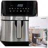 Image de Friteuse sans Huile InnovaGoods Fryinn Pro 5500 Noir Acier inoxydable 1700 W 5,5 L
