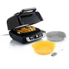 Image de InnovaGoods Friteuse à air 6 l avec grille + moule en silicone friteuse à air, air fryer 3400 W, 12 programmes, écran numérique, anti-adhésif, minuteur, flux d'air 360°