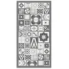 Image de Panorama Tapis du sol Vinyle Style Carreaux Ciments Gris 300x200 cm - Tapis de Cuisine en PVC Linoléum Vinyle - Antidérapant Lavable Ignifuge - Tapis pour Cuisine Bureau Salon - Protection du sol