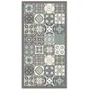 Image de Panorama Tapis du sol Vinyle Carreaux Ciments Bleu 120x170 cm - Tapis de Cuisine en PVC Linoléum Vinyle - Antidérapant Lavable Ignifuge - Tapis pour Cuisine Bureau Salon - Protection du sol