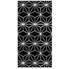 Image de Panorama Tapis du sol Vinyle Lignes d'Étoiles Noirs 100x140 cm - Tapis de Cuisine en PVC Linoléum Vinyle - Antidérapant Lavable Ignifuge - Tapis pour Cuisine Bureau Salon - Protection du sol