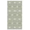 Image de Panorama Tapis du sol Vinyle Lignes d'Étoiles Vertes 300x200 cm - Tapis de Cuisine en PVC Linoléum Vinyle - Antidérapant Lavable Ignifuge - Tapis pour Cuisine Bureau Salon - Protection du sol