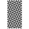 Image de Panorama Tapis du sol Vinyle Géométrie Noir 300x200 cm - Tapis de Cuisine en PVC Linoléum Vinyle - Antidérapant Lavable Ignifuge - Tapis pour Cuisine Bureau Salon - Protection du sol