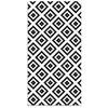 Image de Panorama Tapis du sol Vinyle Carrés Noirs 300x200 cm - Tapis de Cuisine en PVC Linoléum Vinyle - Antidérapant Lavable Ignifuge - Tapis pour Cuisine Bureau Salon - Protection du sol