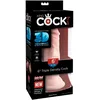 Image de Gode RAliste Avec Ventouse King Cock - 18 cm