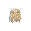 Image de newgarden MYKONOS GARLAND Guirlande lumineuse LED décorative avec charge solaire et batterie rechargeable par USB fabriquée en cordes de Macramé