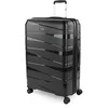 Image de JASLEN - Valise Grande Taille Rigide 4 Roulettes - Résistante Valise Grande Taille XXL Légère - Valise Soute Avion de Voyage Résistante en Matériau PP. Combinaison TSA, Zwart