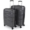 Image de JASLEN - Luggage Set voor elke reisbehoefte inclusief Suitcase Set met Kofferset 2 Delige uitbreidbare opties en robuuste afwerking in stijlvol design. Cadenas à Combinaison TSA, Metallic Bruin