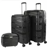 Image de JASLEN - Luggage Set voor elke reisbehoefte inclusief Suitcase Set met Kofferset Delige uitbreidbare opties en robuuste afwerking in stijlvol design. Cadenas à Combinaison TSA, Zwart