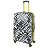 Image de Lois - Koffer Groot Suitcase Large Suitcase Cadenas à Combinaison TSA Reiskoffer Groot Luggage Van Lois Reiskoffer Koffer 120 Liter Voor Lange Reizen., Wit- Zwart