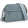 Image de Lois - Stijlvolle Schoudertas Dames Klein praktische Handtas Dames voor werk en vrije tijd elegante Dames Tas moderne Crossbody Bag Dames., Blauwe Jeans