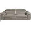 Image de Ángel Cerdá- Canapé 2 places en cuir de vache gris foncé - Canapé relax 2 places avec mécanismes électriques - Canapé de style minimaliste - Meuble de salon moderne - 170 x 102 x 77/97 cm
