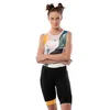 Image de SIROKO - Cuissard Vélo pour Femme Siroko BX Jungle - XXS - Noir/Blanc/Vert