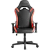 Image de Mars Gaming MGC-PRO, Chaise Gaming Professionnelle, Finition Cuir PU Respirant, Accoudoirs 2D et Dossier Reclining 135°, Coussins Lombaires et Cervicaux Soft-Touch, Roues XL et Ressort à Gaz de Classe