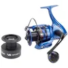 Image de Tempus VS 8000 Pro Moulinet de pêche de fond, 2 bobines, frein de 14 kg, 6 roulements, moulinet mer et eau salée