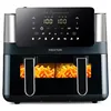 Image de PRIXTON Friteuse sans huile de 8 litres avec Double Compartiment Cook Organics Dual, Fenêtre, Éclairage intérieur, Écran tactile, Paroi de séparation, Airfryer à air chaud