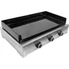Image de Plancha gaz FORGE ADOUR Modern 75 Inox 3 brûleurs à poser, 74.4x40.2 cm