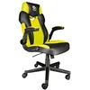 Image de Talius Crab Chaise de jeu Bras rabattable, Butterfly, Base Naylon, Roues 60 mm, Gaz Classe 4 enfants et adultes pour jeux, bureau, bureau (jaune)
