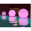 Image de BULY-Lampe baladeuse d'extérieur RGB solaire rechargeable Ø20cm Blanc New Garden
