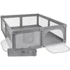Image de ms Parc de jeux pour bébé XXL - 180x200 Sûr, Avec et fenêtre filet