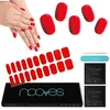 Image de GEL NAIL FILM crimson red premium luxe solid red 20 u