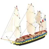 Image de Artesanía Latina - Maquette de Bateau en Bois   Easy Kit Frégate Française Hermione La Fayette - Modèle 17000, Échelle 1:160 - Modèles Réduits à Assembler - Niveau Débutant
