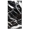 Image de Panorama Tapis du Sol Marbre Noir 300x200 cm - Tapis de Cuisine en PVC Linoléum Vinyle - Antidérapant Lavable Ignifuge - Tapis pour Cuisine Bureau Salon - Protection du Sol