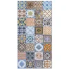 Image de Panorama Tapis Vinyle Carreaux Ciments Nijar Original 160x230 cm - Tapis de Cuisine en PVC Linoléum Vinyle- Antidérapant Lavable Ignifuge - Tapis pour Cuisine Bureau Salon - Protection du sol