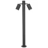 Image de Forlight Pixa Garden Beacon avec 2 points de gravité orientables Hauteur 81 cm IP44 pour extérieur Couleur noire